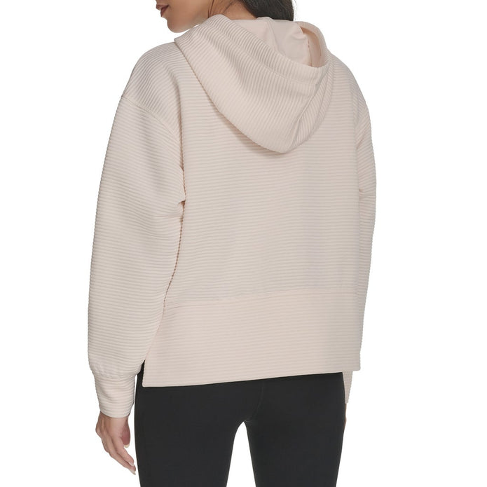 DKNY Jeans Women's Ottoman Rib Full Zip Hoodie