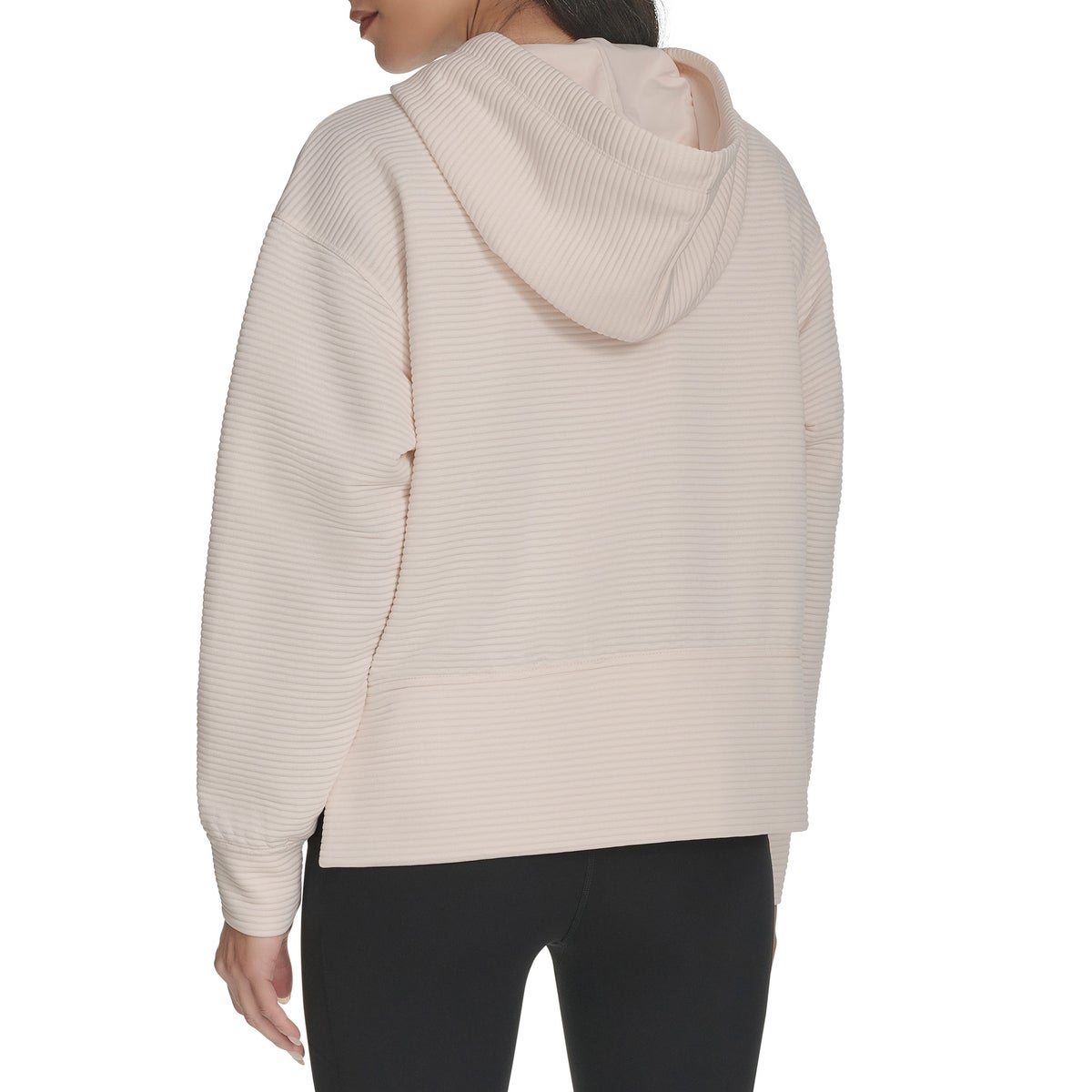 DKNY Jeans Women's Ottoman Rib Full Zip Hoodie