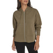 DKNY Jeans Women's Ottoman Rib Full Zip Hoodie - Green