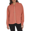 DKNY Jeans Women's Ottoman Rib Full Zip Hoodie - Pink