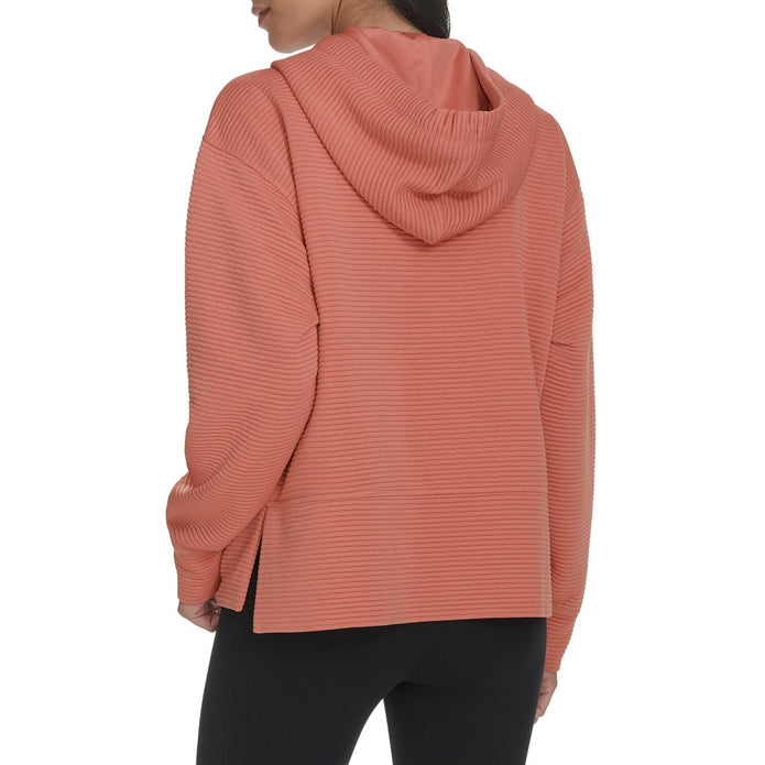 DKNY Jeans Women's Ottoman Rib Full Zip Hoodie