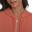 DKNY Jeans Women's Ottoman Rib Full Zip Hoodie