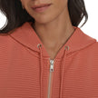 DKNY Jeans Women's Ottoman Rib Full Zip Hoodie