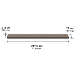 Artika Sonolok Sound-Absorbing Slatted Wall Panel, 94 in. x 8 in.