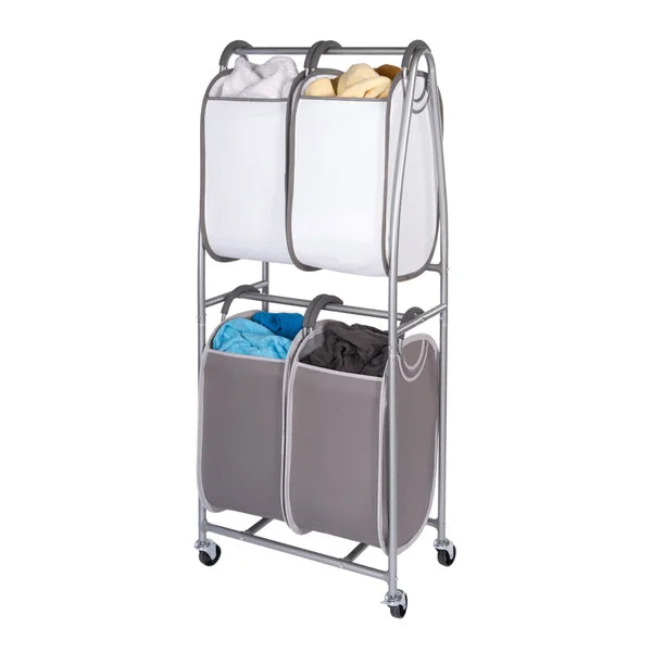 Neatfreak 2-Tier Rolling Quad Laundry Sorter