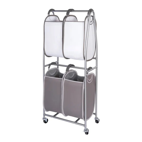 Neatfreak 2-Tier Rolling Quad Laundry Sorter