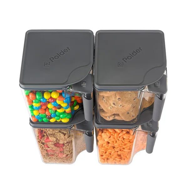 Polder Handle-It Storage Canister Set, 4-piece