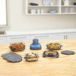 Ninja Crispi 5-in-1 Portable Glass Air Fry Cooking System, 3 Containers and Cover