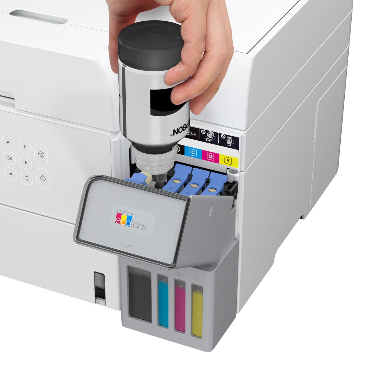 Epson EcoTank ET-3958 Wireless All-in-One Colour Supertank Printer with Two Bonus Black Ink Bottles