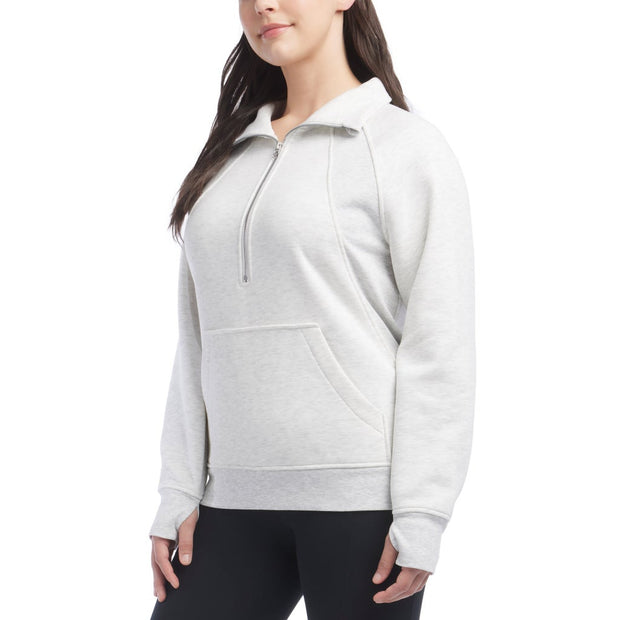 Danskin Women's Oversized Half Zip Funnel Neck