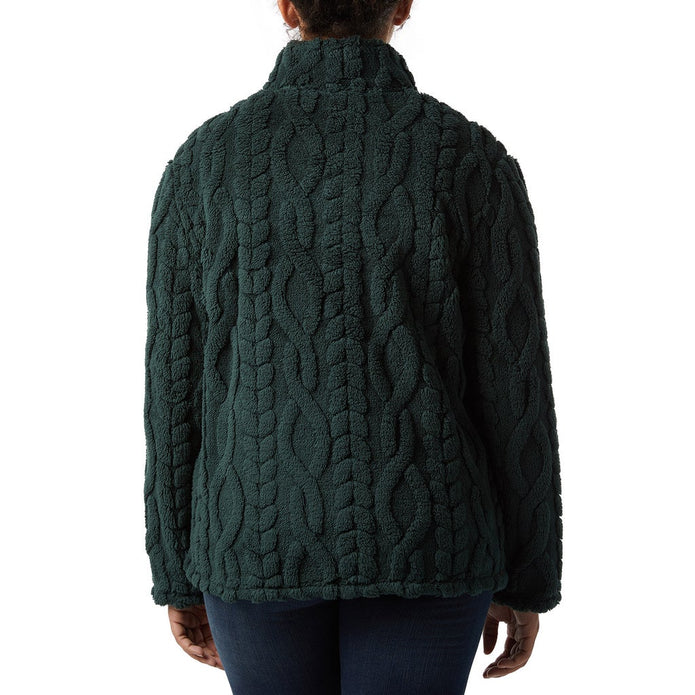 32 Degrees Women's Cable Sherpa Pullover