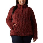 32 Degrees Women's Cable Sherpa Pullover