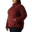 32 Degrees Women's Cable Sherpa Pullover