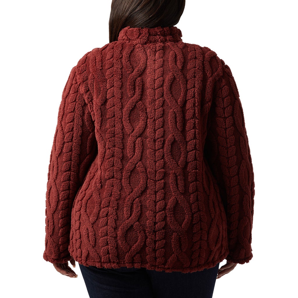 32 Degrees Women's Cable Sherpa Pullover