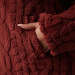 32 Degrees Women's Cable Sherpa Pullover