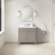 OVE Decors Margie Vanity in Stone Taupe Finish with Quartz Countertop