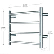 AGUA Canada Gabriella 4 Bar Towel Warmer
