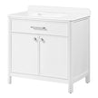 OVE Decors Margie Vanity in White Finish with Quartz Countertop