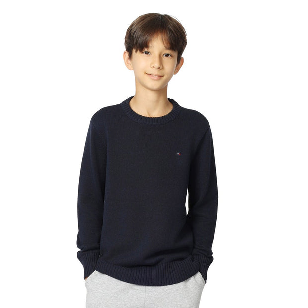Tommy Hilfiger Boys Crewneck Sweater - Navy