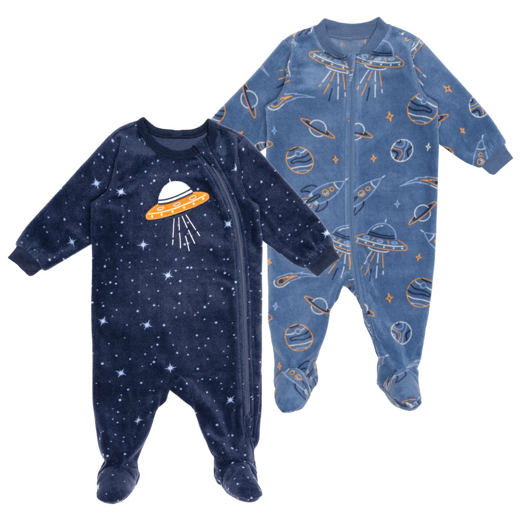 Pekkle Kids Fleece Sleeper, 2-pack