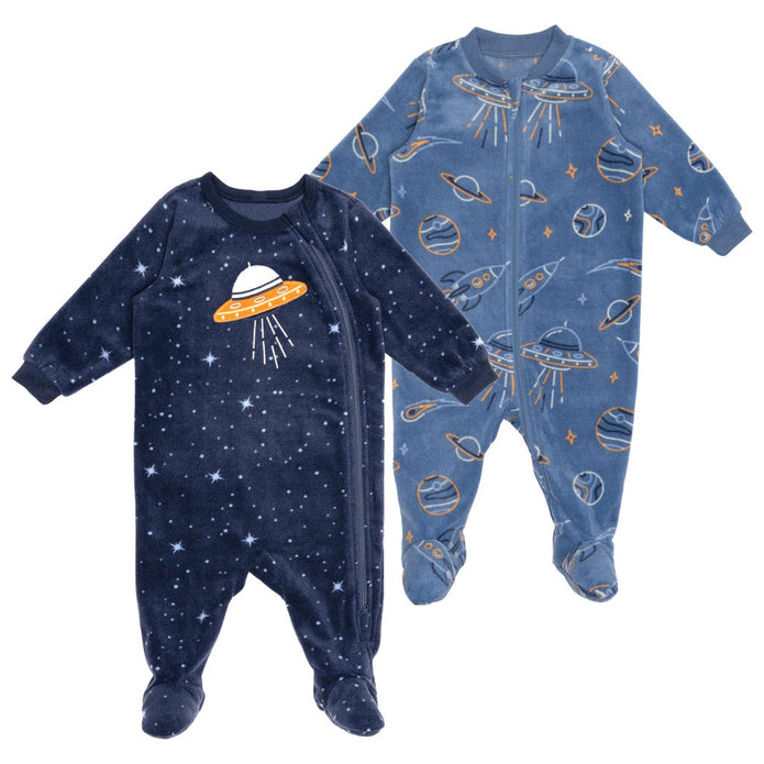 Pekkle Kids Fleece Sleeper, 2-pack