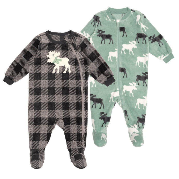 Pekkle Kids Fleece Sleeper, 2-pack