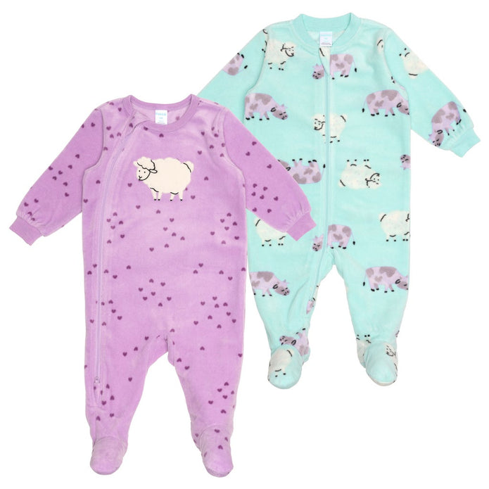 Pekkle Kids Fleece Sleeper, 2-pack