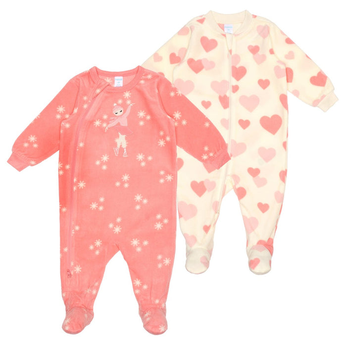 Pekkle Kids Fleece Sleeper, 2-pack