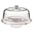 Maison Neuve Vetrina 6-in-1 Italian Glass Cake Stand with Dome