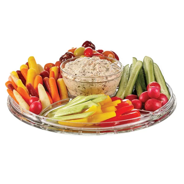 Maison Neuve Vetrina 6-in-1 Italian Glass Cake Stand with Dome