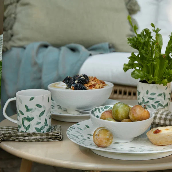 Denby Carved Deco Dinnerware Set, 12-pieces