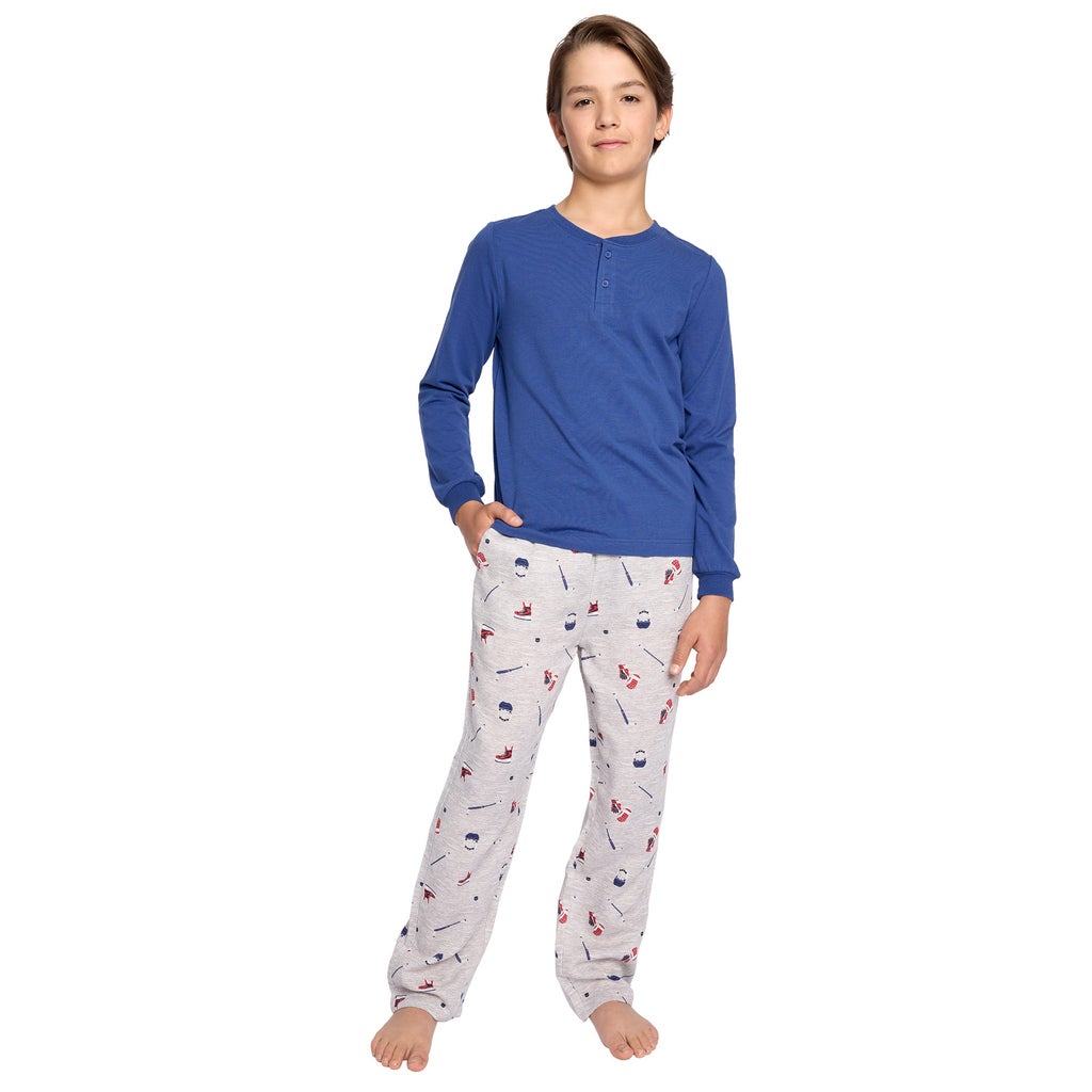 PL by Petit Lem Kids 2-piece Pajama Set - Blue