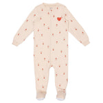 Pekkle Infant Organic Cotton Valentine's Day Sleeper, 3-pack