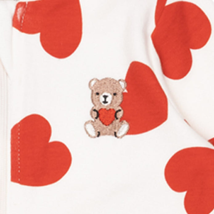 Pekkle Infant Organic Cotton Valentine's Day Sleeper, 3-pack