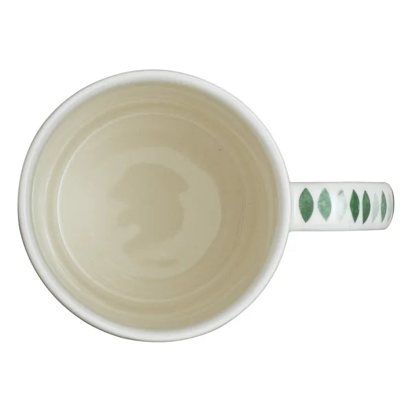 Denby Carved Deco Mugs, 4-pieces