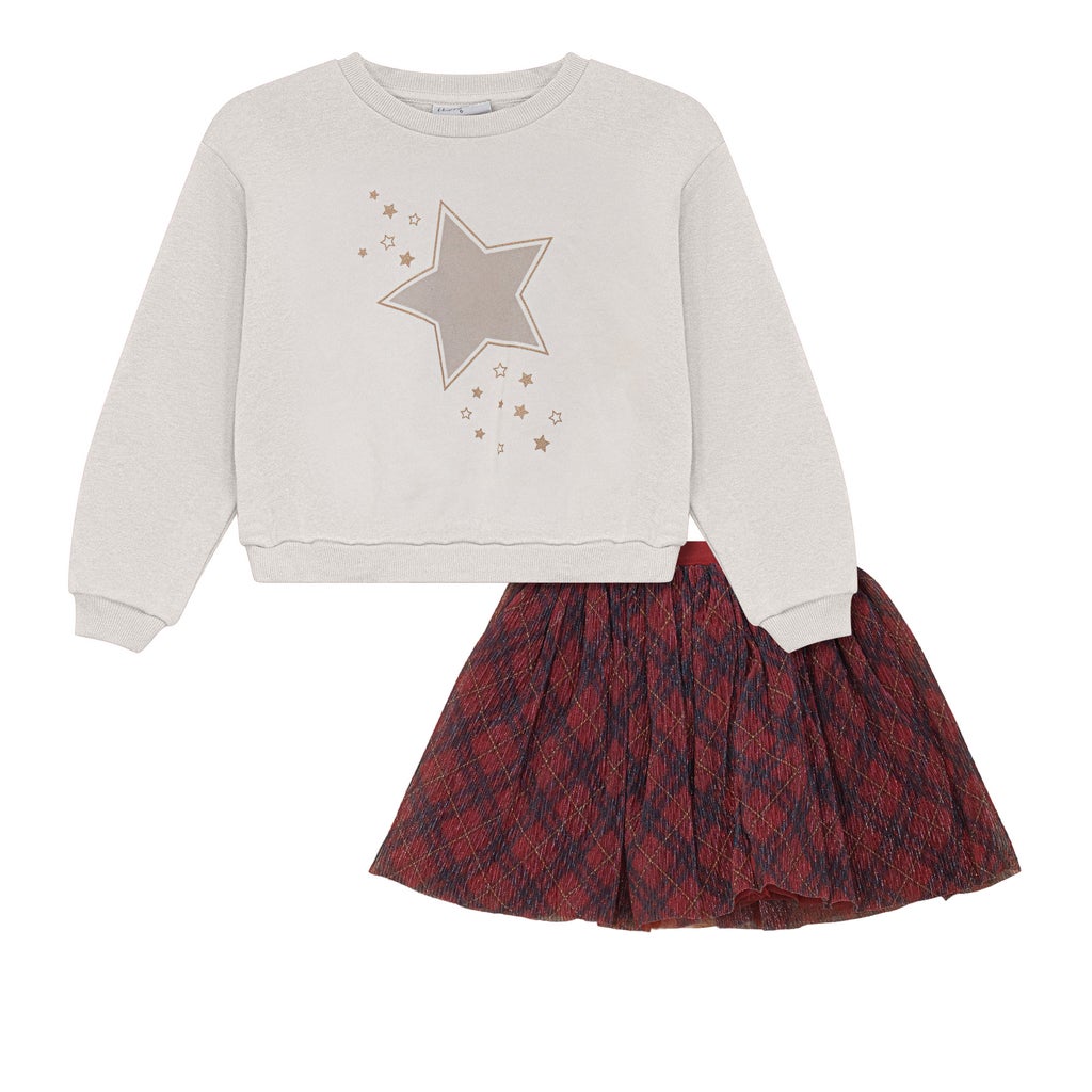 Happy Kids Girls Popover and Mesh Skirt