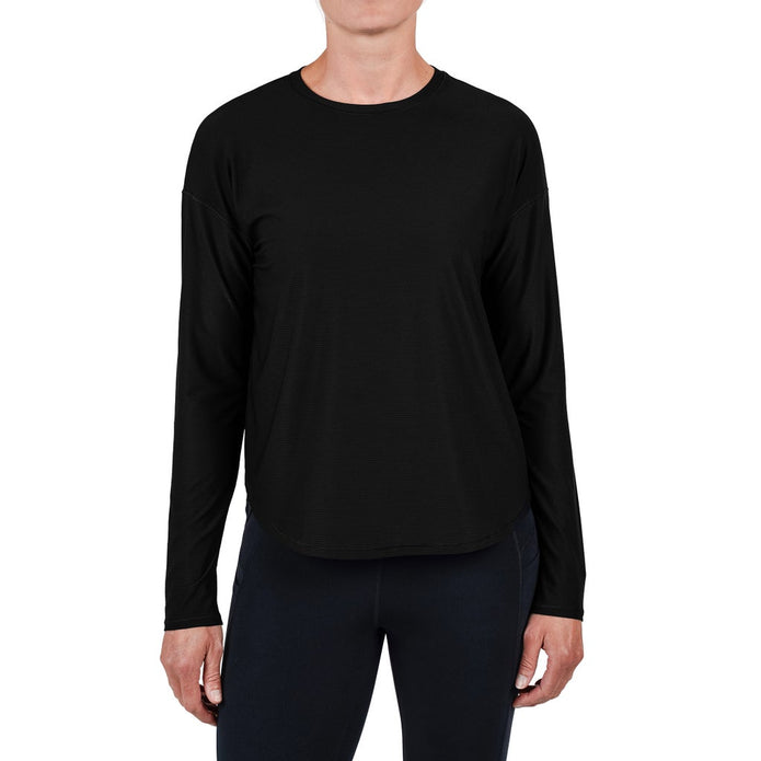 Tuff Athletics Women’s Long Sleeve Active Top - Black