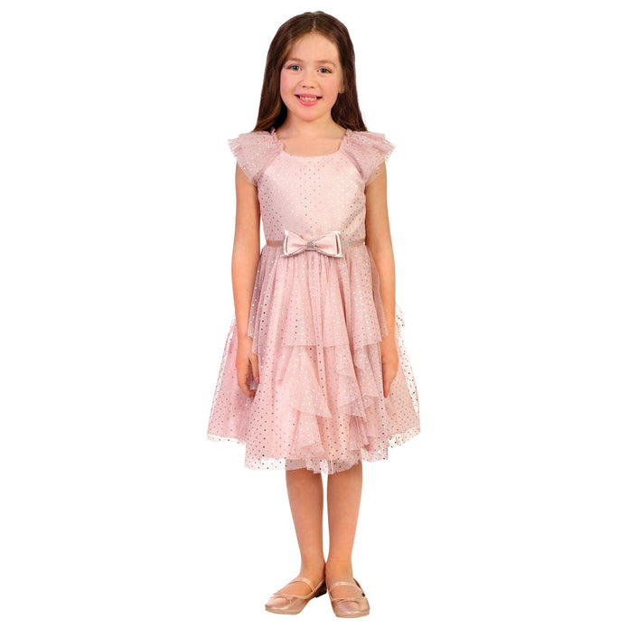 Jona Michelle Girl's Holiday Dress - Pink