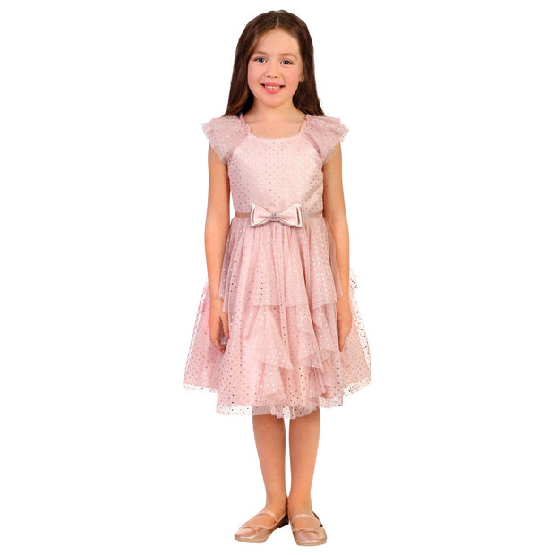 Jona Michelle Girl's Holiday Dress - Pink