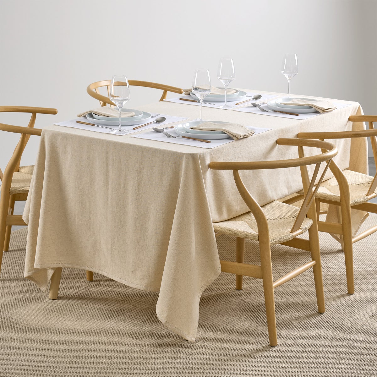 House & Home by Lynda Reeves European Collection - Cotton Linen Tablecloth