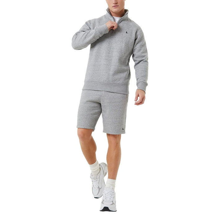 Jack Wills. Barchester Half Zip Sweatshirt - Grey