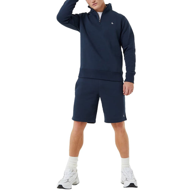 Jack Wills. Barchester Half Zip Sweatshirt - Navy