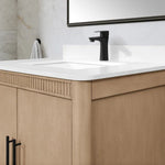 OVE Decors Kiara Vanity in Sahara Birch Finish with Quartz Countertop