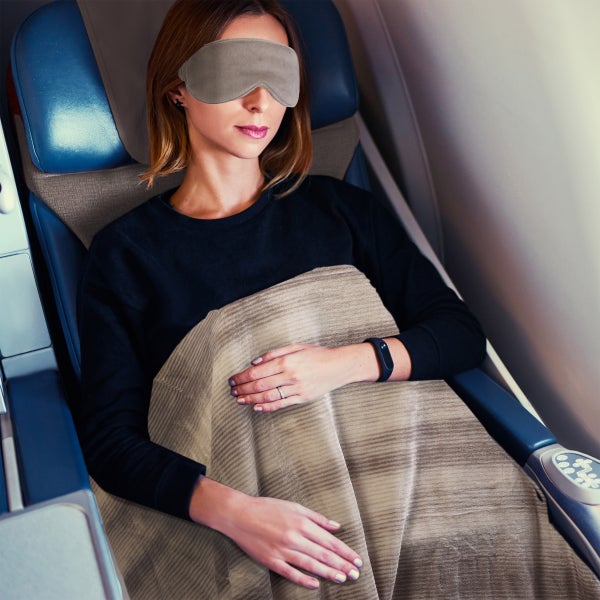 Home Retreat Travel Blanket Pillow & Eye Mask