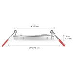 Globe Electric 3 CCT Integrated Slim Recessed Light Kit, 12-pack
