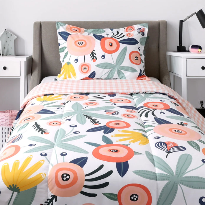 Home Retreat Twin Comforter and Sham Set