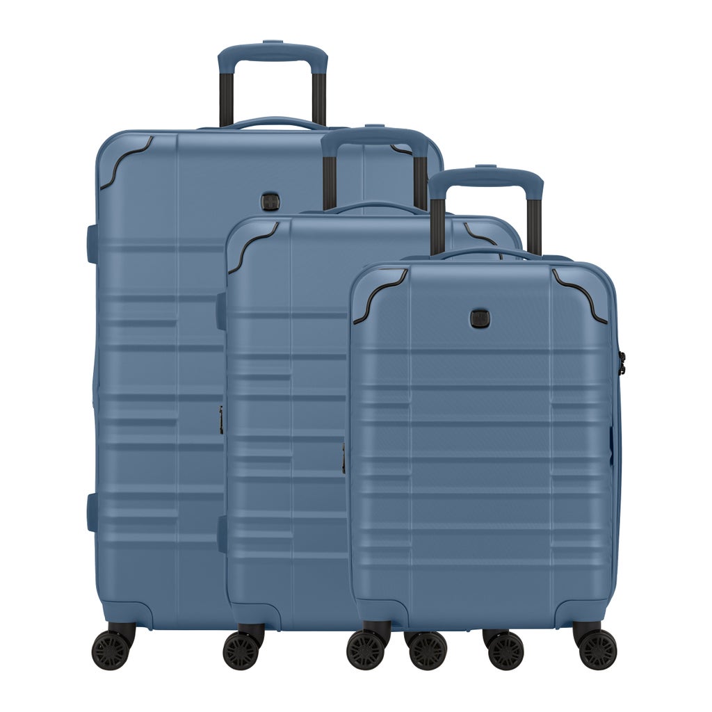 Swissgear 3-Piece Hardside Spinner Luggage Set - Blue