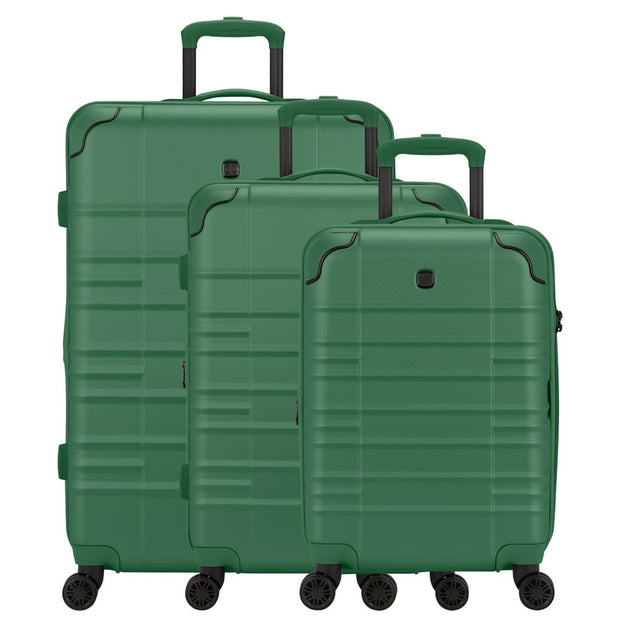 Swissgear 3-Piece Hardside Spinner Luggage Set - Green