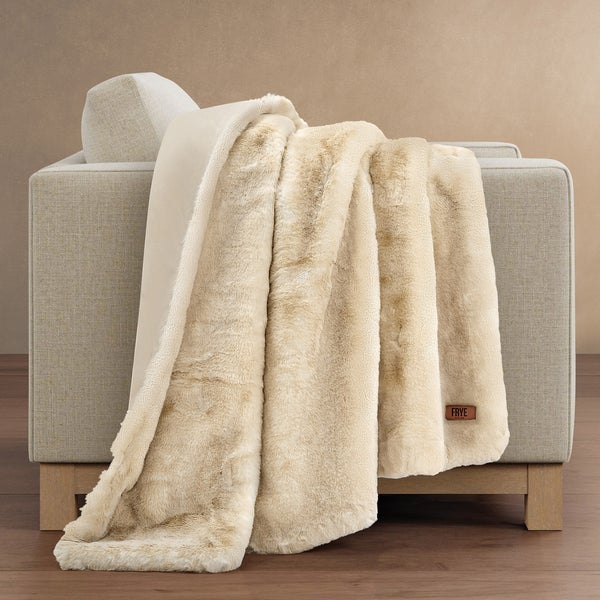 Frye Luxe Faux Fur Throw