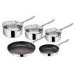 Jamie Oliver by T-fal Cooks Direct Stainless Steel Cookware Set, 8-piece